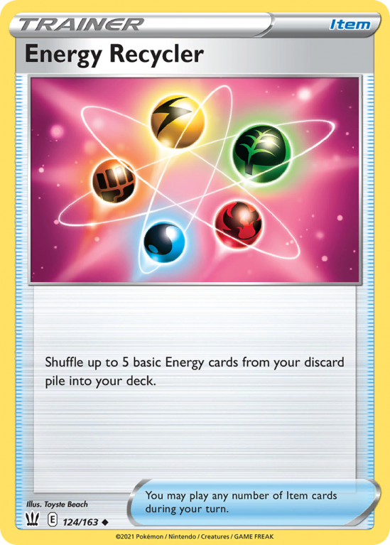 Energy Recycler 124/163 Sword & Shield Battle Styles