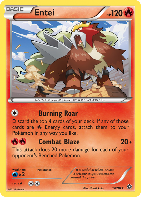 Entei 14/98 XY Ancient Origins