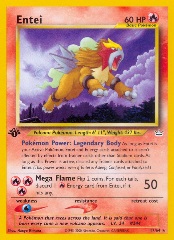 Entei 17/66 Neo Neo Revelation