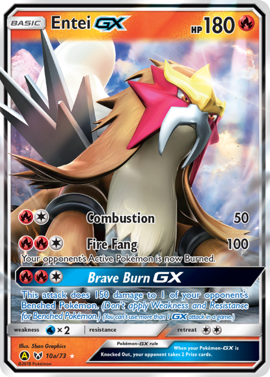 Entei-GX 10a/73 Sun & Moon Shining Legends