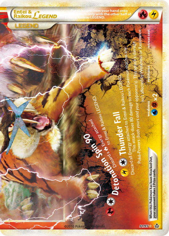 Entei & Raikou LEGEND 91/95 HeartGold & SoulSilver HS—Unleashed