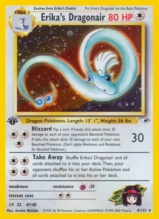 Erika's Dragonair 4/132 Gym Gym Heroes