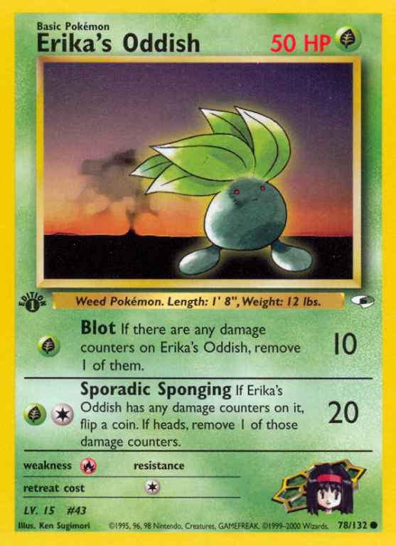 Erika's Oddish 78/132 Gym Gym Heroes