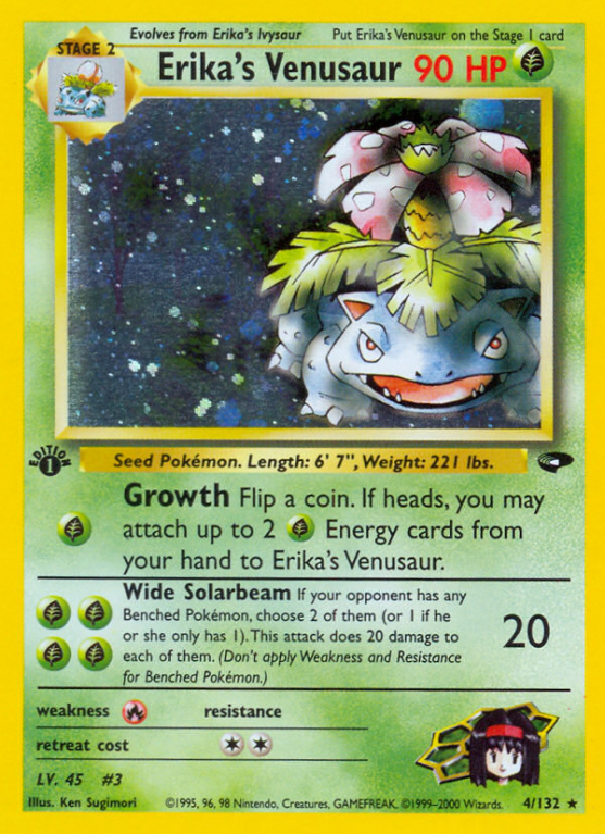 Erika's Venusaur 4/132 Gym Gym Challenge