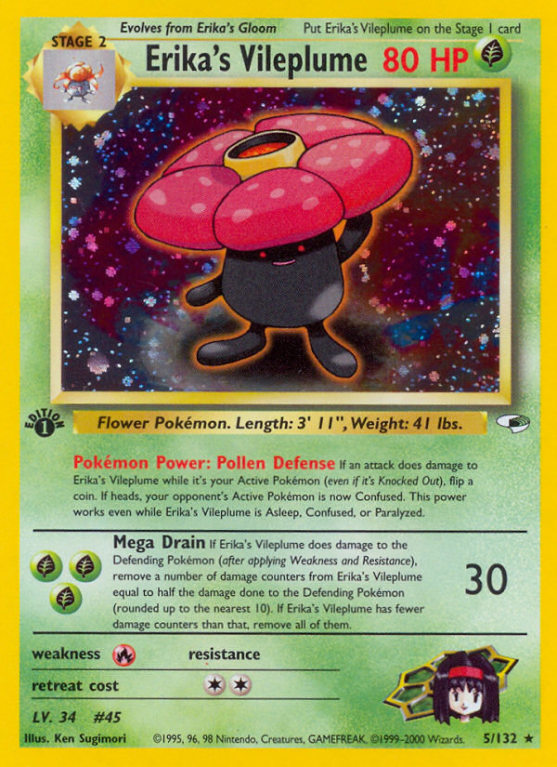 Erika's Vileplume 5/132 Gym Gym Heroes