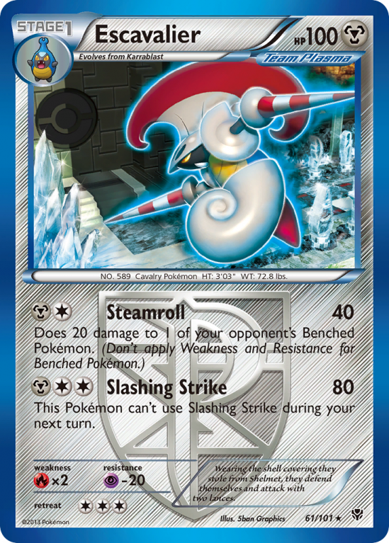 Escavalier 61/101 Black & White Plasma Blast