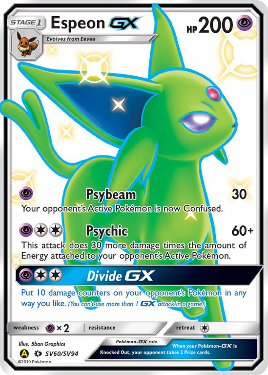 Espeon-GX SV60/94 Sun & Moon Shiny Vault