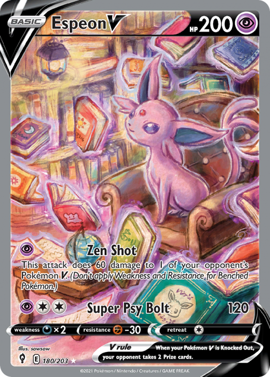 Espeon V 180/203 Sword & Shield Evolving Skies