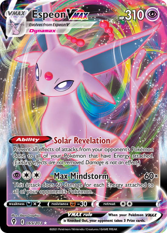 Espeon VMAX 65/203 Sword & Shield Evolving Skies