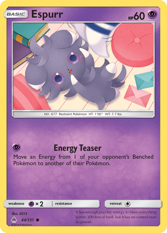 Espurr 44/131 Sun & Moon Forbidden Light