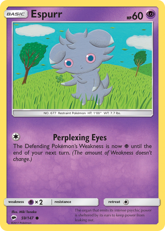 Espurr 59/147 Sun & Moon Burning Shadows