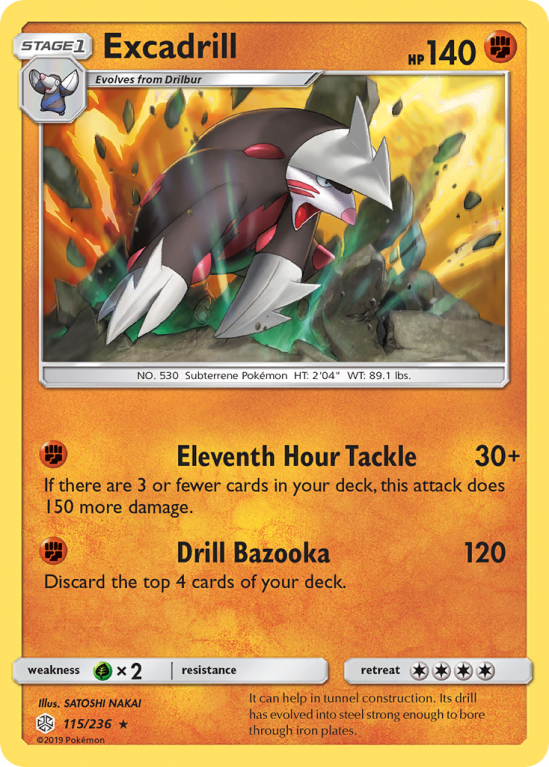 Excadrill 115/236 Sun & Moon Cosmic Eclipse