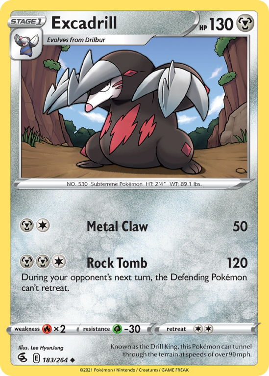 Excadrill 183/264 Sword & Shield Fusion Strike