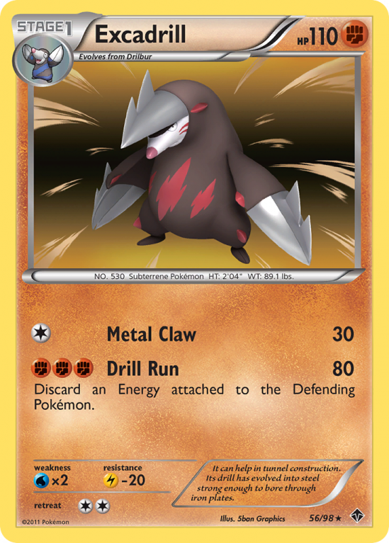 Excadrill 56/98 Black & White Emerging Powers