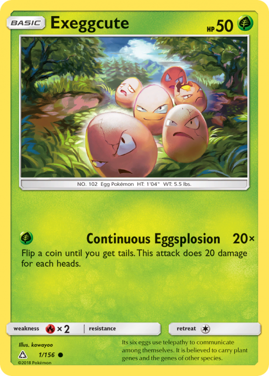 Exeggcute 1/156 Sun & Moon Ultra Prism