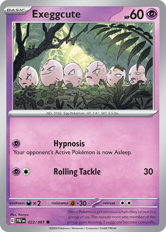Exeggcute 23/91 Scarlet & Violet Paldean Fates