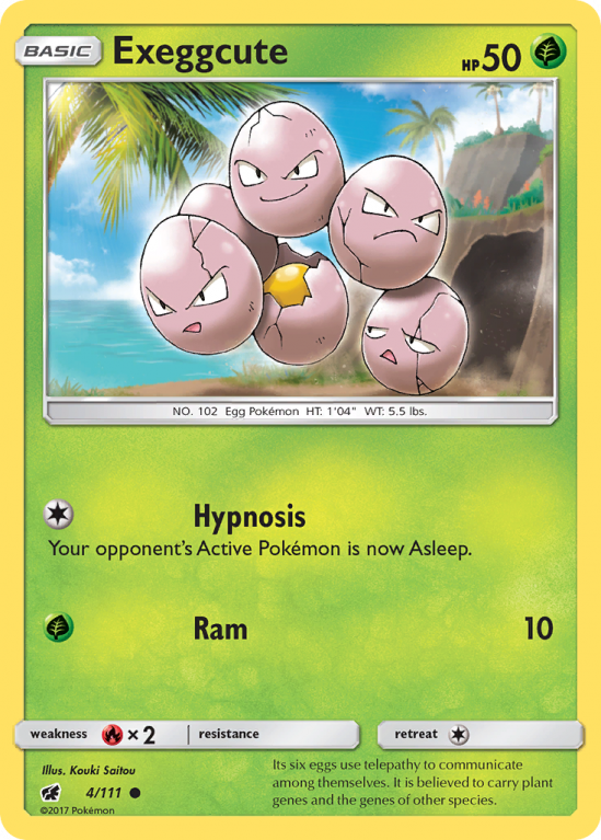 Exeggcute 4/111 Sun & Moon Crimson Invasion