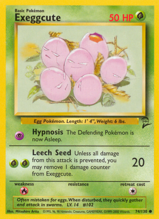 Exeggcute 74/130 Base Base Set 2