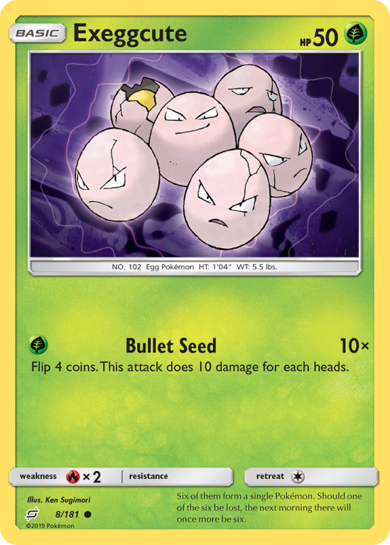 Exeggcute 8/181 Sun & Moon Team Up