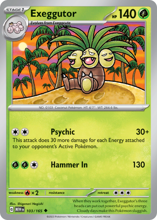 Exeggutor 103/165 Scarlet & Violet 151