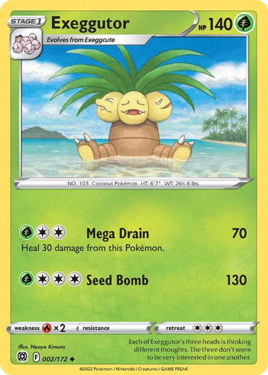 Exeggutor 2/172 Sword & Shield Brilliant Stars