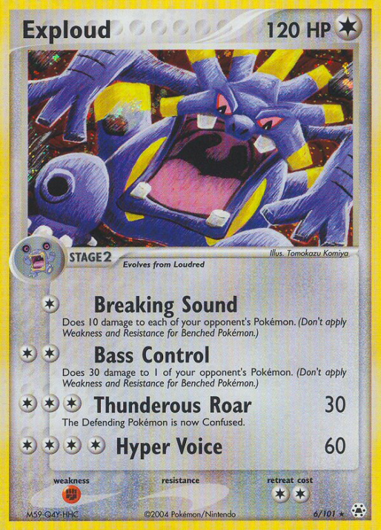 Exploud 6/101 EX Hidden Legends