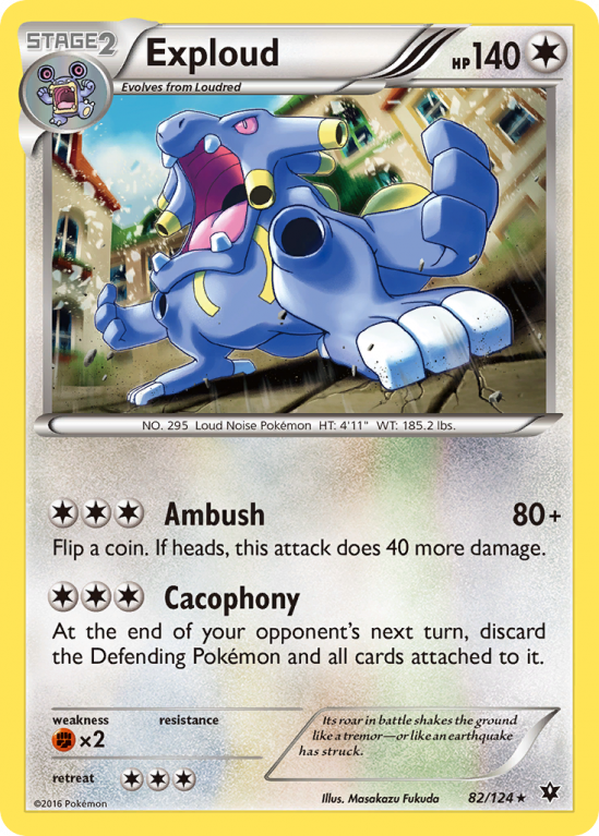 Exploud 82/124 XY Fates Collide