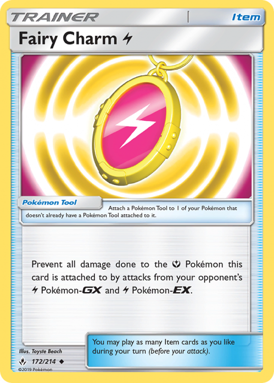 Fairy Charm Lightning 172/214 Sun & Moon Unbroken Bonds