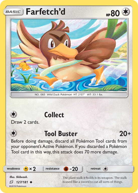 Farfetch'd 127/181 Sun & Moon Team Up
