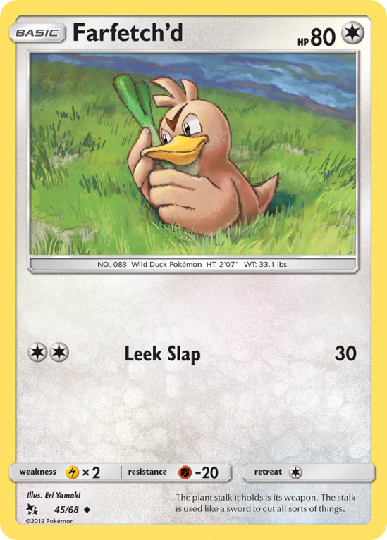 Farfetch'd 45/68 Sun & Moon Hidden Fates