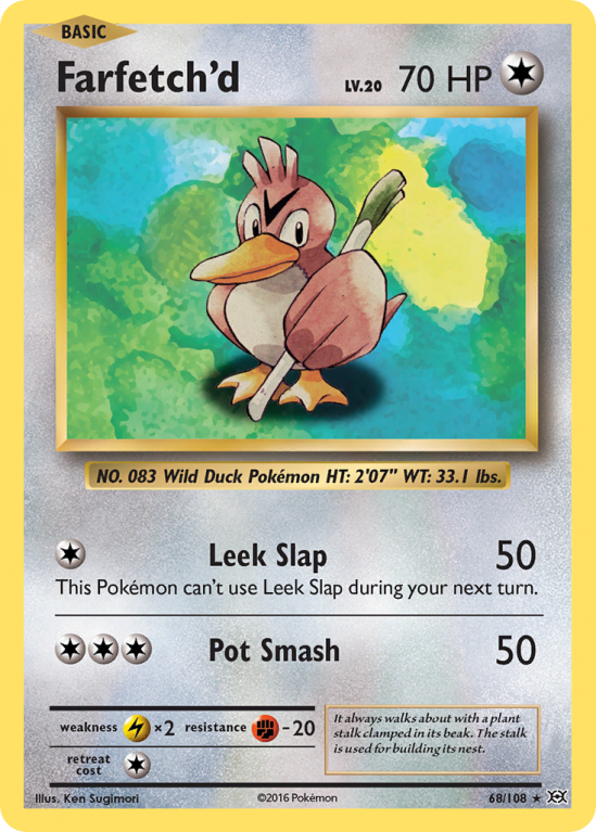 Farfetch'd 68/108 XY Evolutions