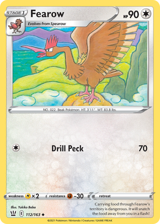 Fearow 112/163 Sword & Shield Battle Styles