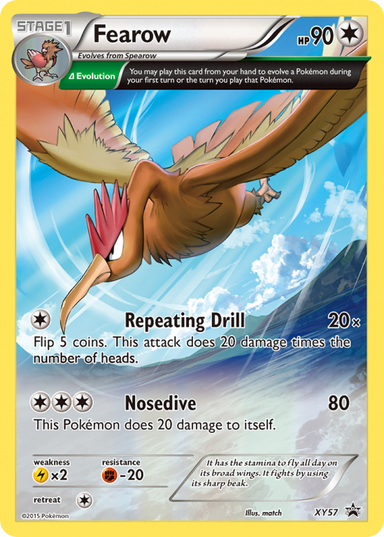 Fearow XY57/183 XY XY Black Star Promos