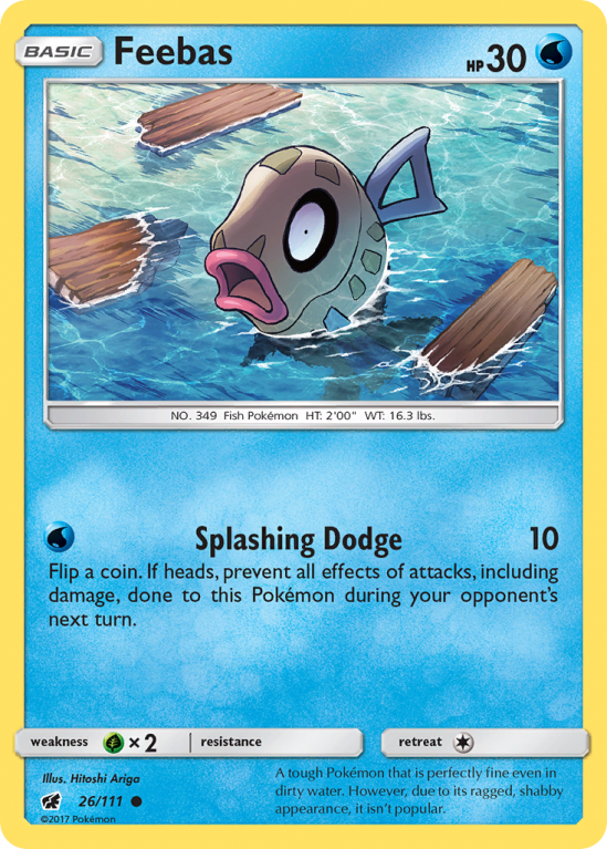 Feebas 26/111 Sun & Moon Crimson Invasion