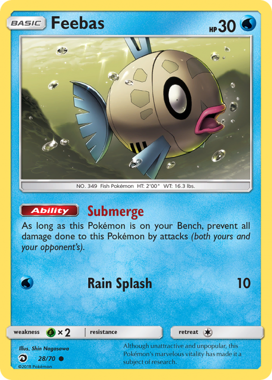 Feebas 28/70 Sun & Moon Dragon Majesty