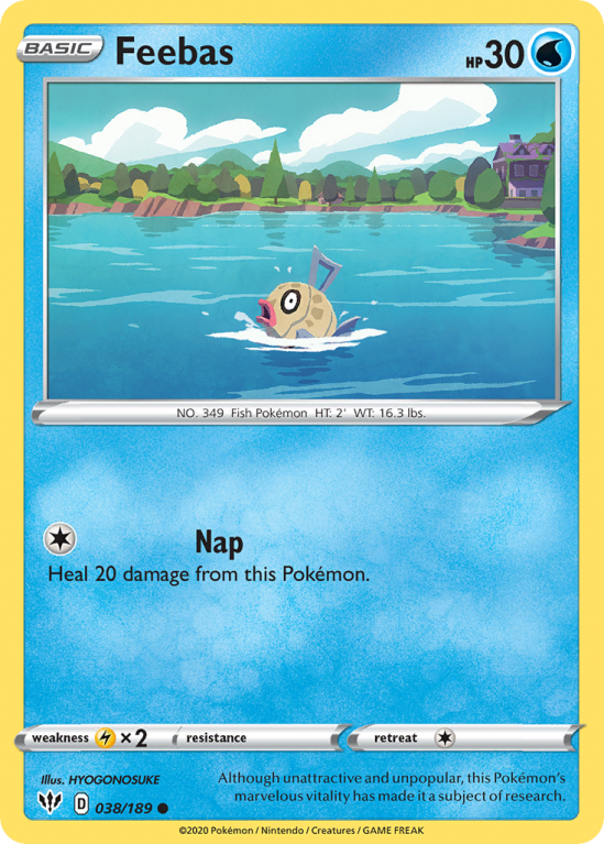 Feebas 38/189 Sword & Shield Darkness Ablaze