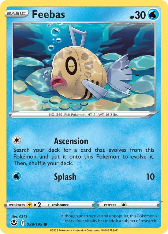 Feebas 39/195 Sword & Shield Silver Tempest