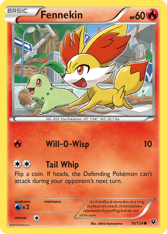 Fennekin 10/124 XY Fates Collide