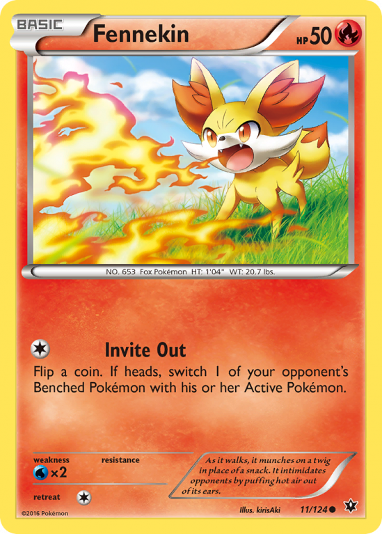 Fennekin 11/124 XY Fates Collide