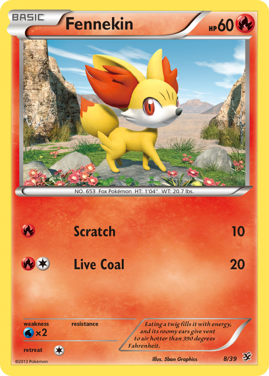 Fennekin 8/39 XY Kalos Starter Set