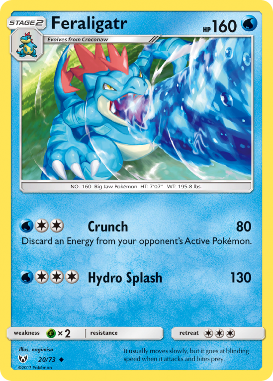 Feraligatr 20/73 Sun & Moon Shining Legends