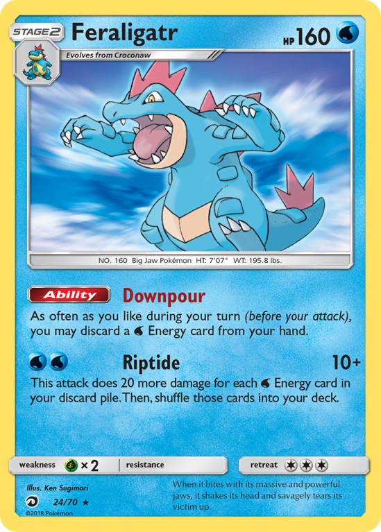Feraligatr 24/70 Sun & Moon Dragon Majesty