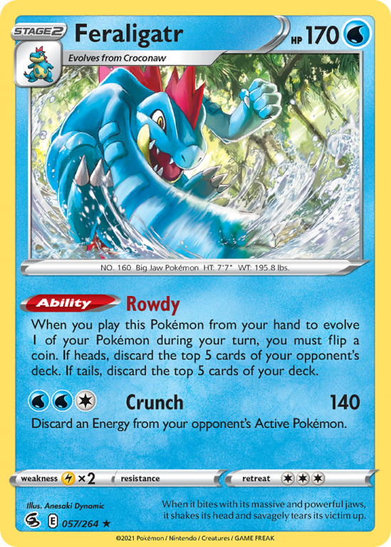 Feraligatr 57/264 Sword & Shield Fusion Strike