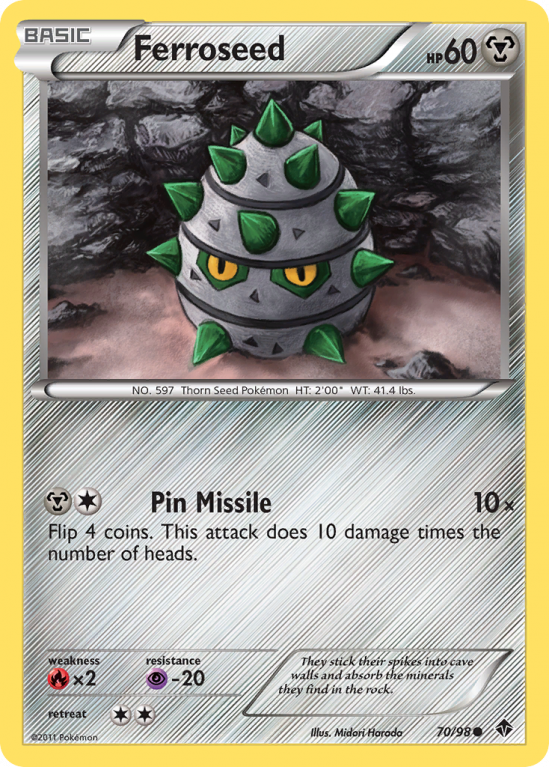 Ferroseed 70/98 Black & White Emerging Powers