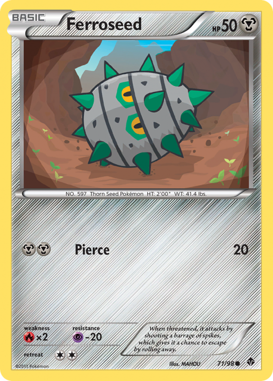 Ferroseed 71/98 Black & White Emerging Powers