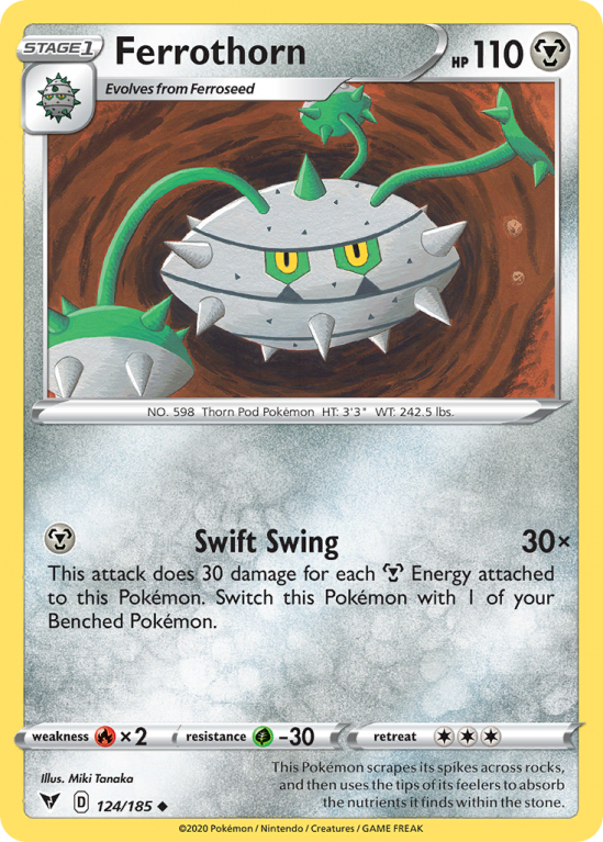 Ferrothorn 124/185 Sword & Shield Vivid Voltage