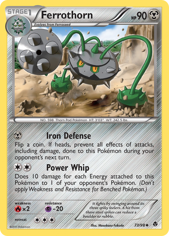 Ferrothorn 73/98 Black & White Emerging Powers