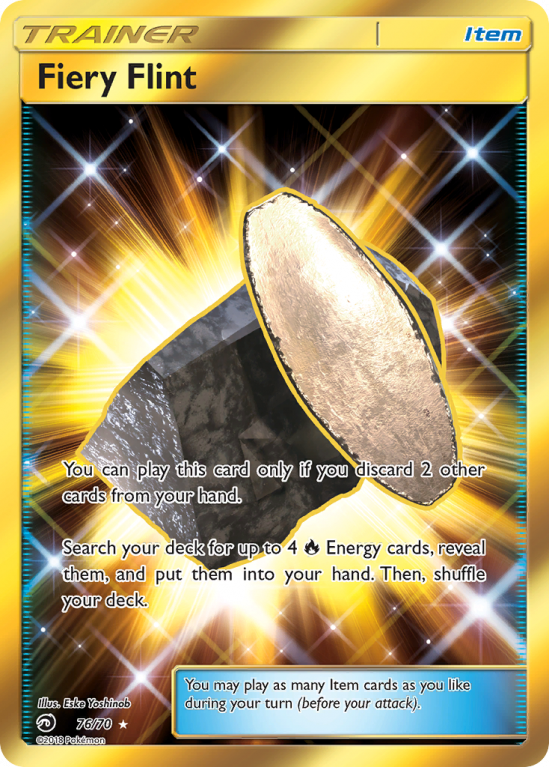 Fiery Flint 76/70 Sun & Moon Dragon Majesty