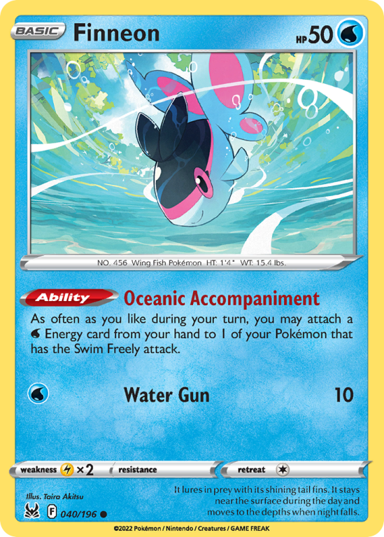 Finneon 40/196 Sword & Shield Lost Origin