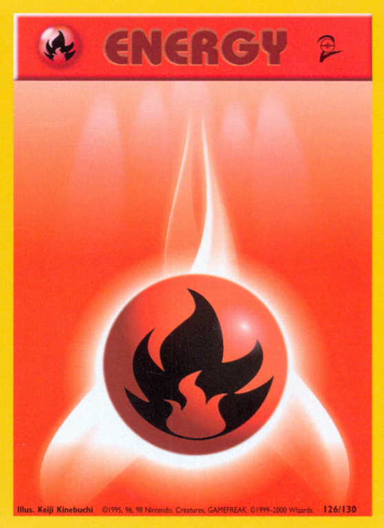 Fire Energy 126/130 Base Base Set 2